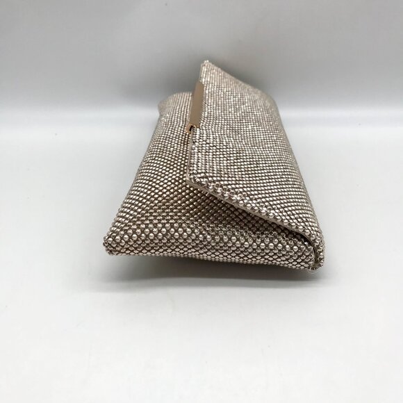 I.N.C. International Concepts Gold Mesh Hether Convertible Clutch - Picture 4 of 11